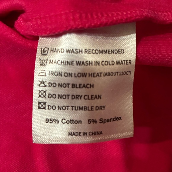 NWT Vibrant Pink Women's Square neck Bodysuit medium - Picture 5 of 5